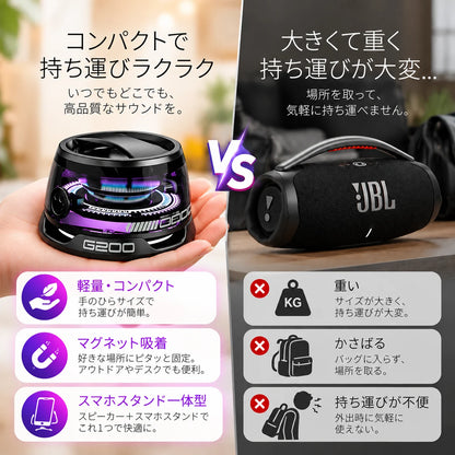 OTOWA｜マグネット式ミニBluetoothスピーカー